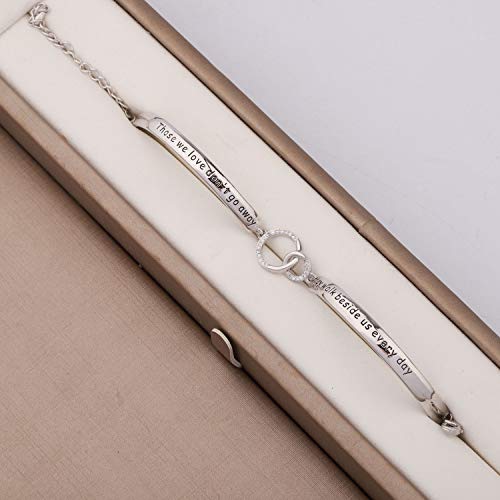 Zuo Bao Memorial Bracelet In Memory Of Dad Mom Sympathy Gift Those We Love Don't Go Away They Walk Beside Us Every Day Loss Jewelry for Her3