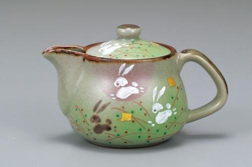 Kutani Japanese Teapot Kyuusu Rabbit Ap3-0504