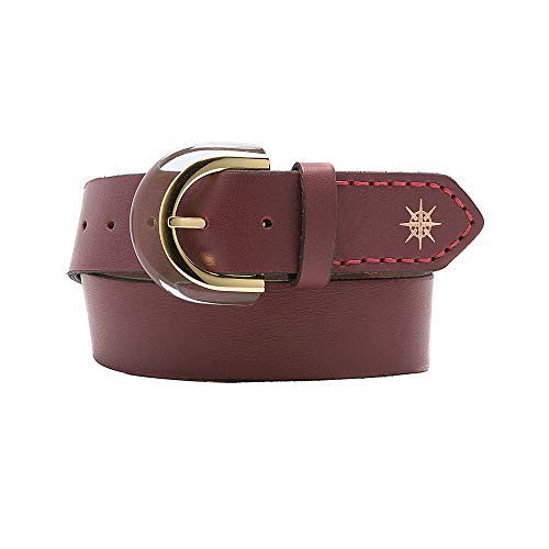 Cinto Feminino Em Couro Comfort Cor Ruby F-005 (PP)