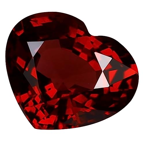 Grenat Rhodolite taille coeur de 1.48 ct, cadeau de luxe unique