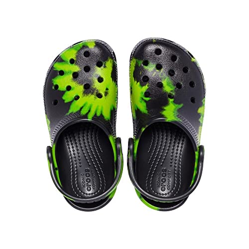 Image of Crocs Kids' Classic Tie-dye Graphic Clog