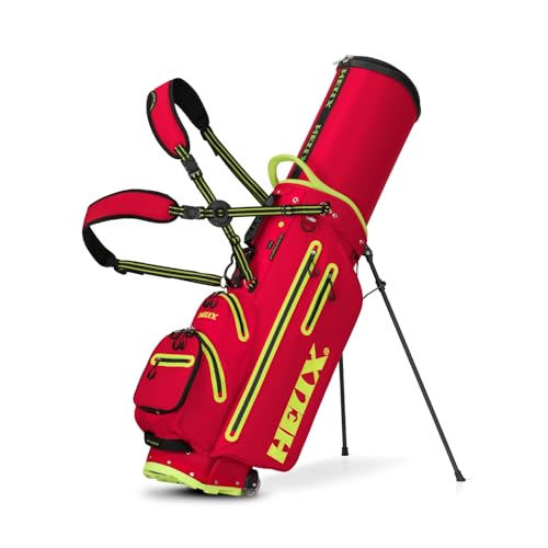 Image of HELIX Golf Stand Bag with Wheels & Retractable Top for Travel