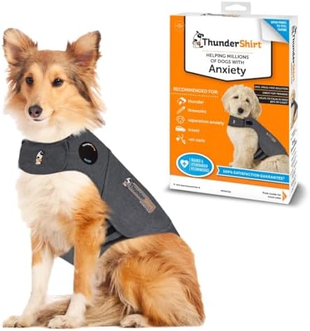 ThunderShirt for Dogs, Large, Heather Gray Classic - Dog Anxiety ...
