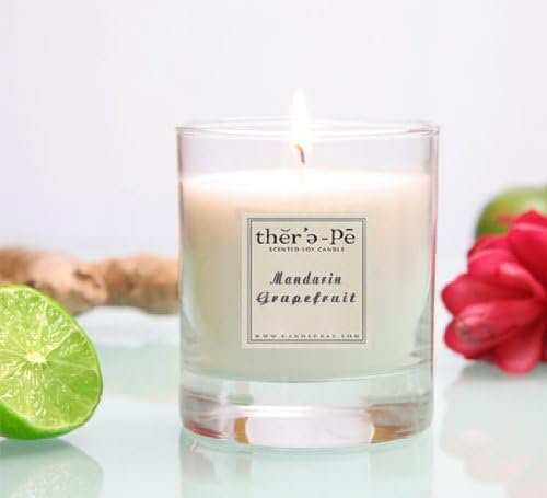 Therepe Green Tea & Ginger Scented Soy Jar Candle