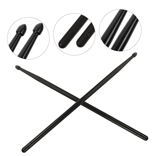 Set de 3 pares de baquetas de nailon negras para percusión miniatura 6
