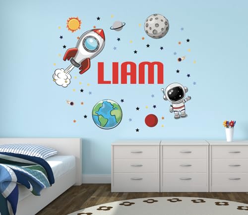 Vinilo Decorativo Personalizado Espacial para Pared de Niños miniatura 2