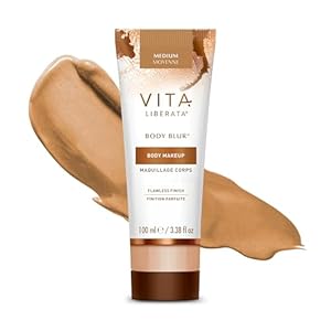 VITA LIBERATA Body Blur – Medium 100ml, Skin Perfecting Leg & Body Makeup, Wash Off Instant Tanner, Radiant Glow & Flawless Finish