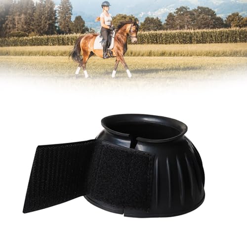 Protector de casco para caballos comodidad de goma duradera y absorción de impactos 2