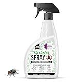 Fly Control Spray 500ml – Fast Acting Polymer Formula for Indoor Use – Surface Treatment for Flies & Flying Insects – Easy to Use Trigger Spray for Home
