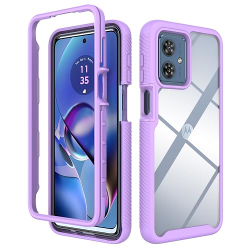 Coque Motorola Moto G54 5G violette évite les bris d'écran et de châssis