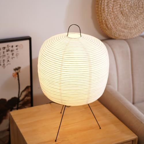 Japanese Noguchi Inspired Table Lamp Zen Rice Paper Lantern with ...
