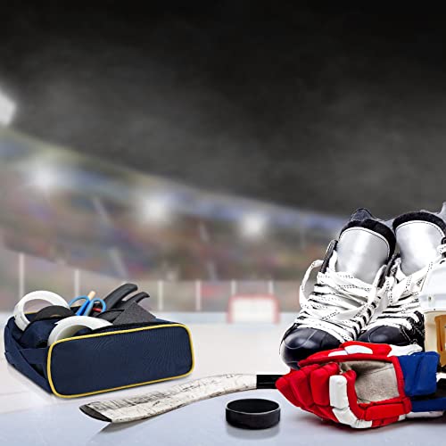Oudain 2 Pcs Hockey Tape Accessory Bag Large Capacity Bag with Double Zipper for Tape Wax Scissors Repair Kit Office Hockey Supplies