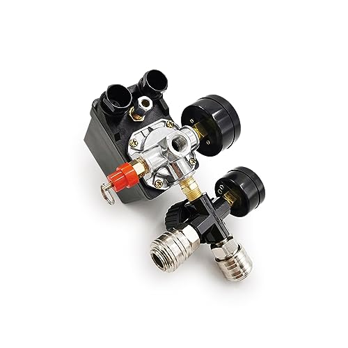 Pressostat compresseur d'air 380V régulateur pompe pressostat vanne commande jauge 125 PSI - 6