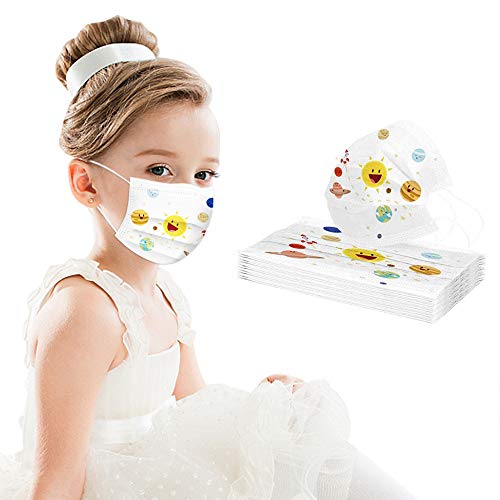 Preisvergleich Produktbild SeraISL 10 Stück Gesichtsschutz Kinder niedlicher Druck, staubdicht, Einweg-Munddeckel