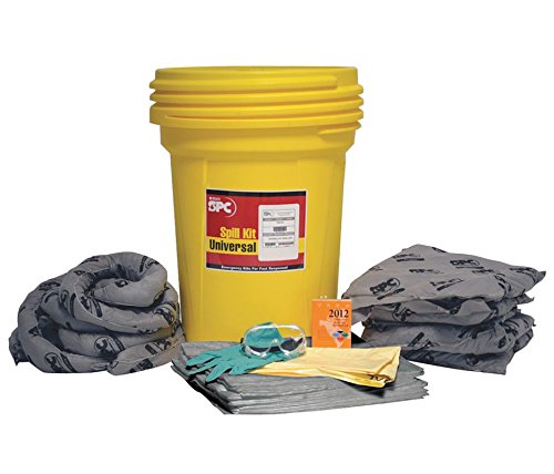 Brady USA SKA30 30 gal Drum Allwik Lab Pack Absorbent Spill Kit, English, 613.6 fl. oz, Plastic, 1" x 1" x 1"