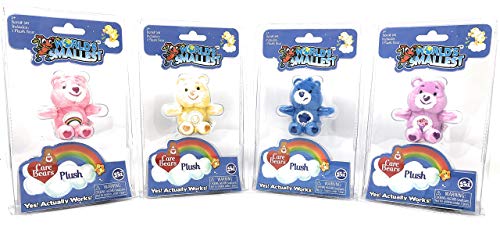 World's Smallest Mini Care Bears Set of 4 Cheer - Share - Grumpy - Funshine