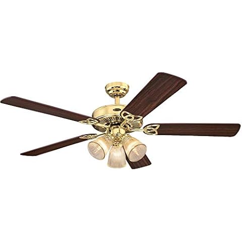 Westinghouse Vintage Indoor Ceiling Fan with Light Cover