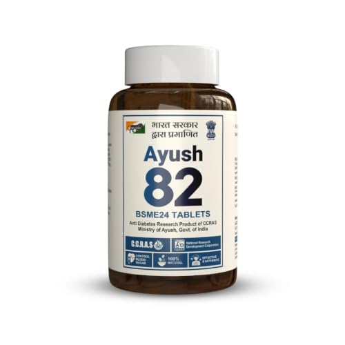 Image of Ayush 82 BSME24 Tablets, Diabetes Care, Research Product of CCRAS, Ministry of Ayush, Govt. of India, Control Blood Sugar Level Naturally (180 Tablets) (PACK1)