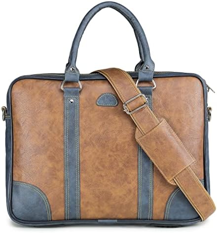 K London Unisex Messenger Bag - Laptop Bag ||, Pu Leather Office Bag For | Supports Laptop Upto 15 Inches||Shoulder Bag|| Handle Bag, Multicolor