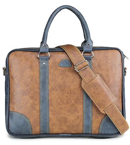 K London Unisex Messenger Bag - Laptop Bag || , Pu Leather Office Bag For | Supports Laptop Upto 15 Inches||Shoulder Bag|| Handle Bag, Multicolor