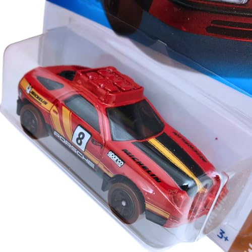 Image of Hot Wheels 1:64 Scale Porsche 928S Safari HW Drift for Ages 3 and Up by Small CLAP (Red)