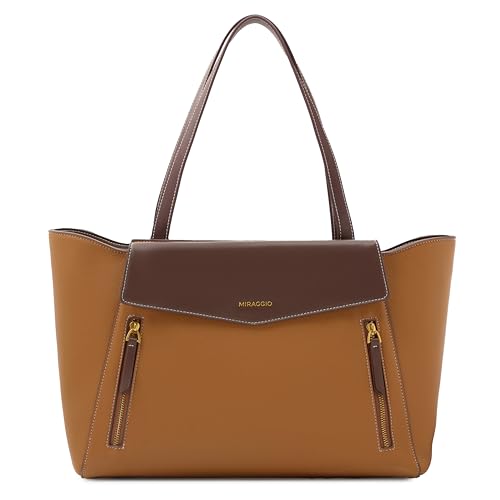 Image of Miraggio Roberta 16 Inch Laptop Tote Bag For Women Office Use | Office Tote Bag With Zipper Closure | Stylish Totes Bag