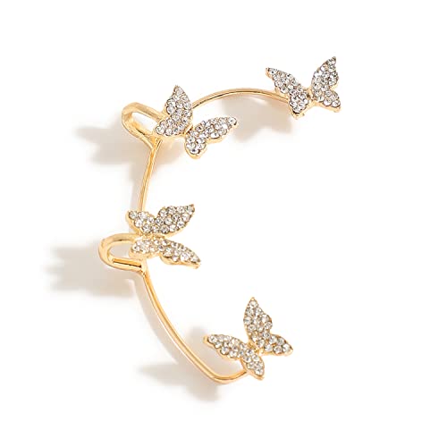 Image of SOHI Designer Cuff Earrings for women & girls, cute earrings for girls, fancy earrings for women stylish, fashion jewellery for women, Light Weight stylish, Cuff Earring, One Ear Cuff, Ear wire