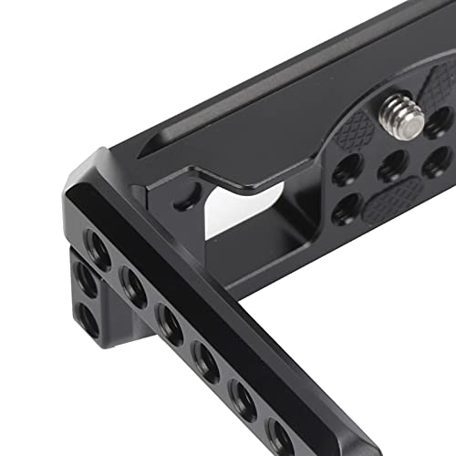 Image of Aluminum Alloy Camera Video Protective Cage Rig Photography Accessory Holder Support Frame with Cold Shoe Mount Threaded Hole Equipment Attachment for Sony A7C System