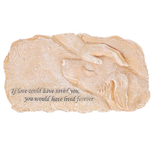 VILLFUL 犬 メモリアル ペット メモリアル プレゼント ペット メモリアル 庭 石 犬 墓石 屋外 樹脂 ペット 墓石 子犬 メモリアル 墓石 ペット 埋葬 マーカー 犬 彫像 犬 墓石