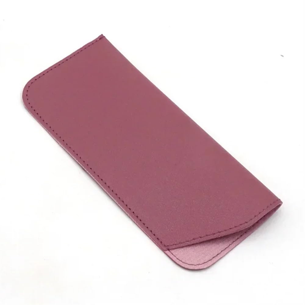 2/4/6/8 szt. damskie torby na okulary ze skóry PU ochronne etui na okulary przeciwsłoneczne etui do czytania etui ochronne na okulary akcesoria (fioletowe, 6 szt.), Fioletowy, rozmiar