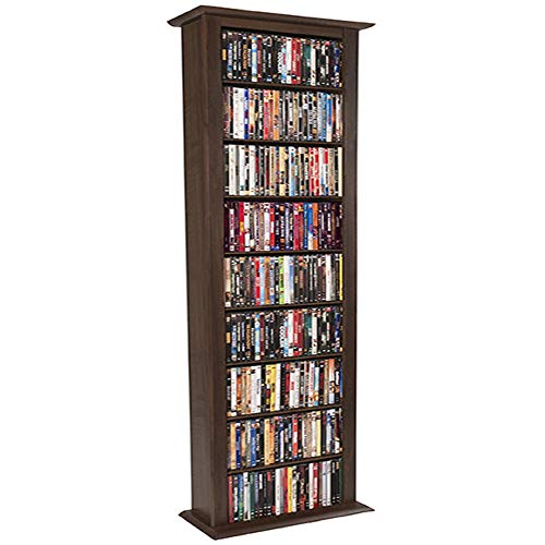 Venture Horizon Media Storage Tower Cabinet Single - 76â€ High Wall Rack - Black
