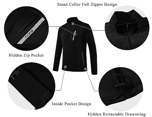 Image of MoFiz Mens Tracksuit Jogging Sports Sweatsuit Comfortable Outfits Casual Athletic Pants Full zip Jacket 2 Piece