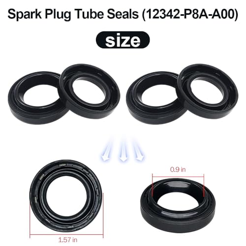 Image of VS50606R Engine Valve Cover Gasket Kit Fit for Honda Civic DX EX HX GX LX V-TEC 1.7L D17A1 D17A2 D17A6 D17A7 2001-2005 Replace 12030-PLC-000 12030-PLC-010