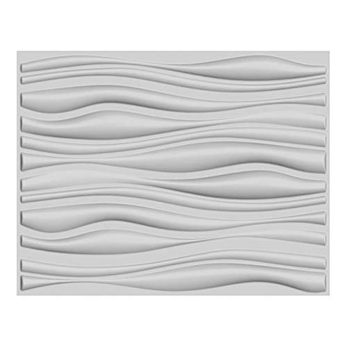 T&R White Natural Bamboo 3D Wall Panel Decorative Wall Ceiling Tiles Cladding Wallpaper 6 M²