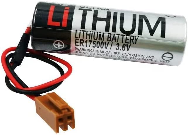 Miniatura 5 de (1 paquete) ER17500V3.6V 2700mAh Baterías de litio no recargables Batería de reserva CNC con enchufe marrón