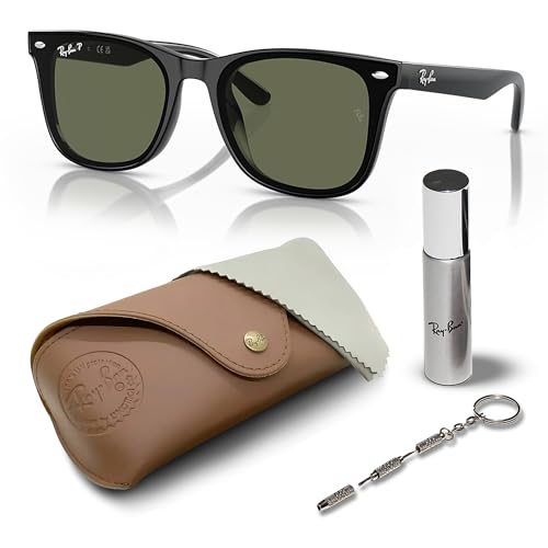 Ray-Ban RB4420 Square Shaped Sunglasses for Men & Women with Official RAYBAN Eyewear Kit