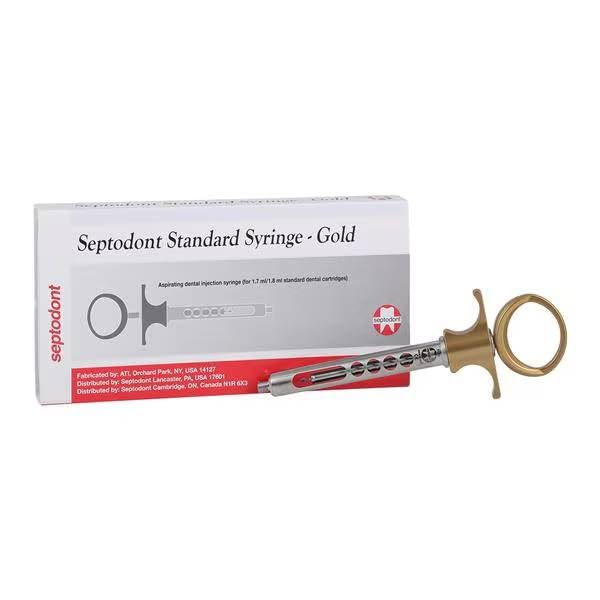 Septodont N2110 Aspirating Dental Syringe Standard Bronze 1.7/1.8 mL