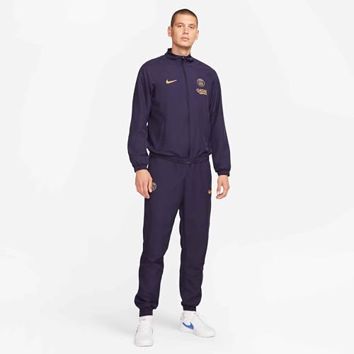 Nike Psg Tracksuit Psg M Nk Df Strk Trk Suit W, Blackened Blue/Blackened Blue/Gold Suede, DX3542-499, S