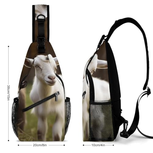 Cute Goat mochila bandolera deportiva para senderismo miniatura 2