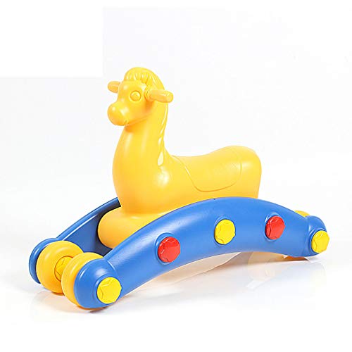 Schaukelpferd Multifunktions-Musik Baby Kunststoff Pedal Holz Pferd Kind Slide – Bild 3