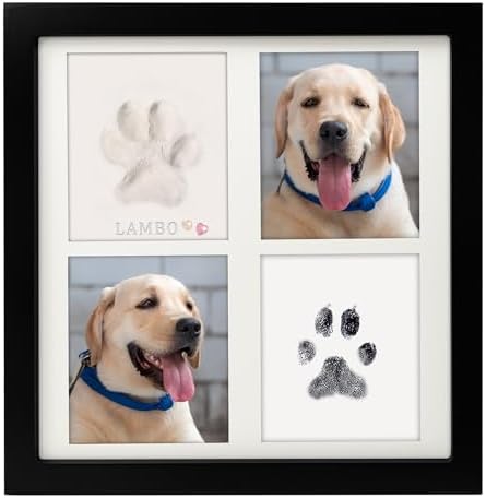 Ink & Clay Paw Print Kit for Pets with Keepsake Frame