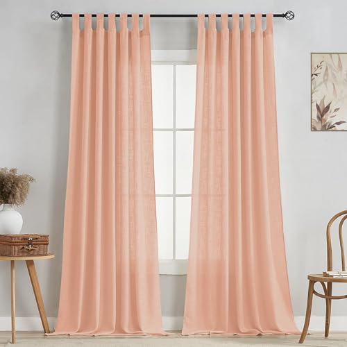 Image of HOMEMONDE Sheer Curtains for Living Room, Bed Room - Transparent Curtain Home Decor