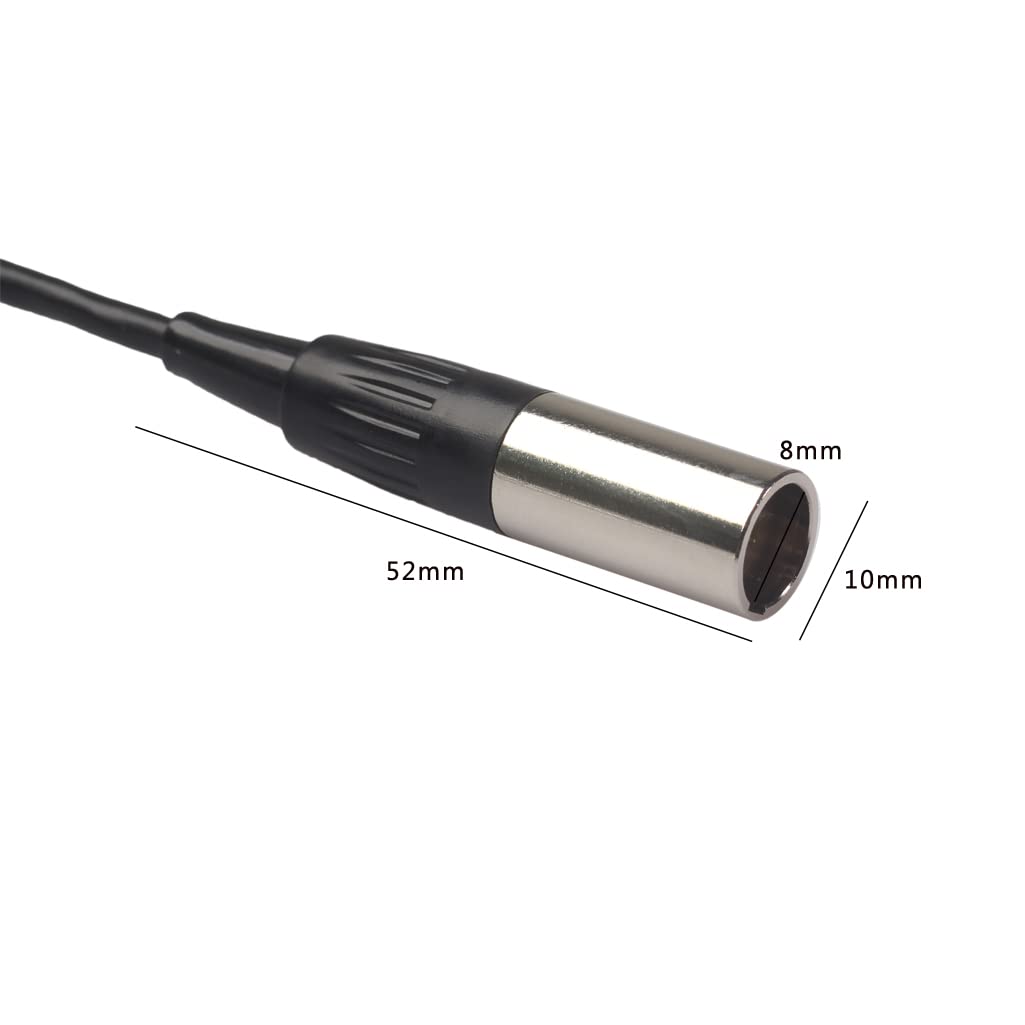 Seadream Mini XLR 3-poliger Stecker auf Mini-XLR 3-polige Buchse Pro Mikrofonkabel (3 Meter)