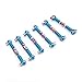 RC Pull Rod, 6Pcs Adjustable Servo Links Tie Rod Set for RC Hobby Model Car 1/10 Buggy Tourning Car 47mm Accessories(Light_Blue) Exceed Rc Tie Rod