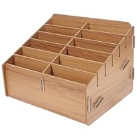 NUOBESTY Search Box Props Multi-Compartment Card Storage Box for Board Games Collectible Card Sorting and Organising Display Case
