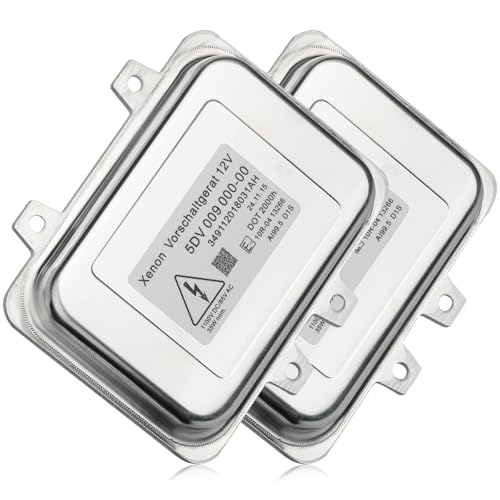 2 Packs 5DV 009 000-00 HID Headlight Ballast for Cadillac Escalade 2007-2013,for BMW E60 2006-2009,for Chrysler Town & Country 2008-2014 Xenon Headlight Ballast Module Control Unit 12767670, 15782392