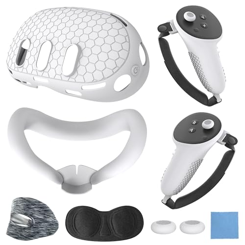 ⭐️ Newzerol 7in1Quest 3に適用アクセサリセット　落下防止 Amazon | Newzerol 新登場【7in1】QQ3に適用アクセサリセット シリコン