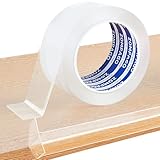 ZOMPAGO Clear Soft Edge Protector Strip, Strong Adhesive Furniture Strip 4m x 5cm, 1mm thick, Transparent Corner & Edge Guard for Baby Proofing,Safety Bumpers for Cabinets,Tables,Walls,Beds,Kitchen