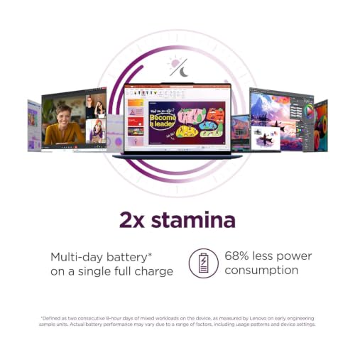 Image of Lenovo Yoga Slim 7X Copilot PC Laptop 14.5 inch Touchscreen OLED 3K 1000 nits Display (Snapdragon X Elite X1E-78-100, 16GB LPDDR5X, 512GB SSD, Backlit KB, WiFi 7, Win 11 Home) w /DKZ USB Port Expander