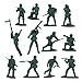 BMC CTS WW2 German Assault & Medic Plastic Army Men - 24pc Forest-Green Soldiers
